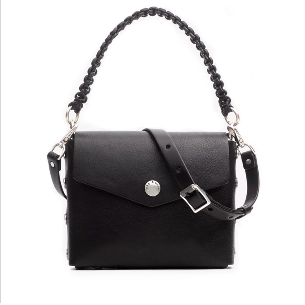 Elegant Black Leather Handbag